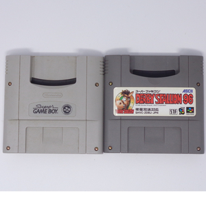 2本セット スーパーゲームボーイ ダービースタリオン96 動作確認済 /SFC/SHVC-027/SUPER GAMEBOY/スーパーファミコン[Free Shipping] 