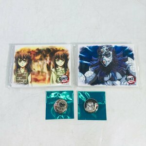 中古品 鬼滅の刃 刀鍛冶の里編 ufotable DINING お楽しみくじ キャンバスパネル 時透無一郎 玉壺 缶バッジ 2種