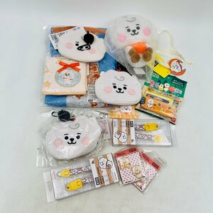 ジャンク BT21 LINE FRIENDS ポーチ タオル 前髪クリップ等 RJ グッズ まとめ セット BTS