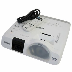 93269 使用浅品 ランプ207時間 EPSON エプソン EB-536WT H670D プロジェクター 3400lm WXGA HDMI 3LCD リモコン付 電子黒板機能