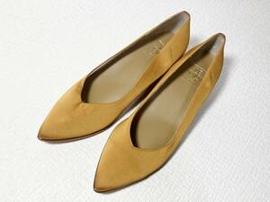 SH29 ◆ Новый ◆ Le Talon Lutaron Metal Line Saten Wedge Насосы 23,5 Сделано в Японии