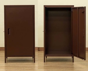  high capacity 127L storage possible home delivery box door attaching < width 52cm× inside 40cm× height 95.5cm>( construction type ) Brown _sek