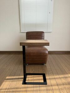 インダストリアル アイアン ソファーテーブル ベッドサイドテーブル 天板230×330