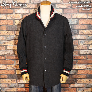 38【M】DRY BONES ドライボーンズ Tweed Car Coat　ツイードカーコート　 ◆チャコール◆ DJ-1173　ファラオコート　ファラオジャケット