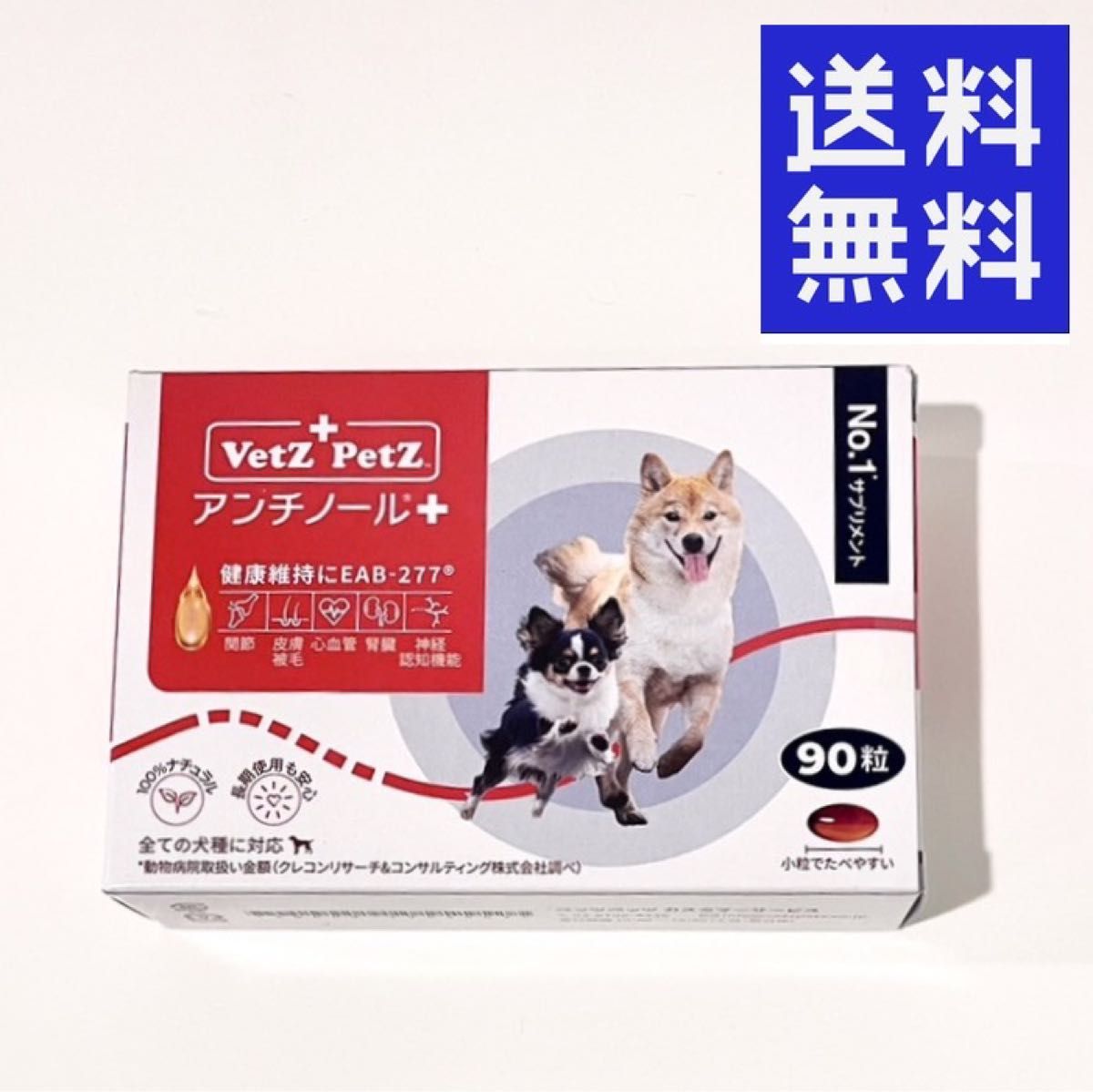 Vetz Petz アンチノール プラス 犬用 90粒×1箱 毎日発送 ベッツペッツ