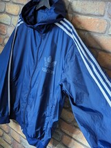 00’s adidas NylonJacket Hoodie アディダス ナイロンジャケット フーディー オールド_画像3