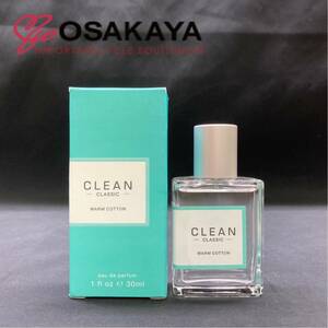 使用わずか CLEAN クラシック ウォームコットン オードパルファム 30ml クリーン フレグランス 香水 シトラス フローラル ムスク