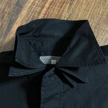 Yohji Yamamoto Pour Homme ヨウジヤマモトプールオム 3枚襟 3重襟 袖山ギャザー 環縫い コットン ブロード シャツ size.2 (M) HV-B07-001_画像4
