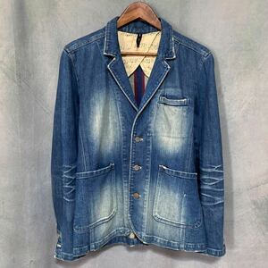 日本製 glamb グラム vintage denim jacket ヴィンテージ 加工 デニム テーラード ジャケット size.2 (M) インディゴ