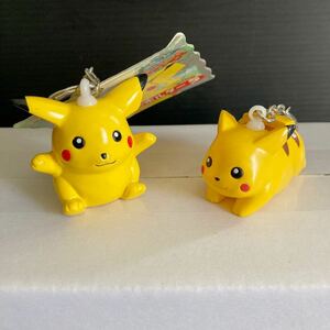 新品★初期　ポケモン　フィギュア　キーホルダー★ピカチュウ　2点セット★プライズ　ソフビ