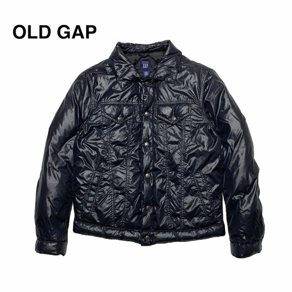 ☆美品 GAP オールドギャップ 00s 4thタイプ ダウンジャケット ナイロン Gジャン 濃紺 size M 古着 vintage ヴィンテージ インナーダウン