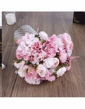 ピンクバラ造花 ガラス花瓶付き LEDムードライト インテリア飾りテーブルのセン_画像6