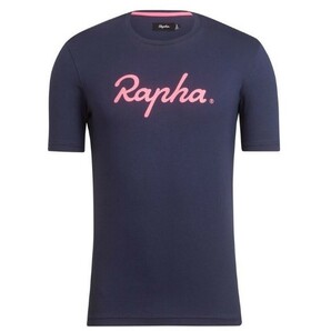 ★新品未使用! 送料込!★Rapha Logo T-Shirt ネイビー/ピンク系 XSサイズ ラファ ロゴ Tシャツ 半袖 コットン100％ 自転車 サイクリングの画像7