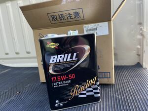 SUNOCO BRILL エンジンオイル 17.5w-50 全合成 エステル レーシングオイル 高性能 スノコ ブリル 4L缶 【新品未開封】