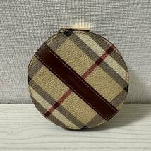 【大幅値下げ】【新品同様】BURBERRY バーバリー　コインケース　ベージュ　ノバチェック　小銭入れ　丸型_画像1