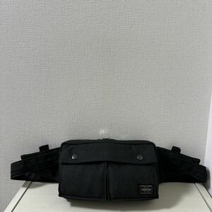 【大幅値下げ】【新品同様】定価30800円　PORTER ポーター スモーキー SMOKY ボディバッグ 592-07507 ブラック　黒　ウエストバッグ