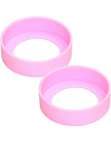 ピンク 75mm シリコンカバー 水筒底カバー 水筒カバー 保護 傷防止