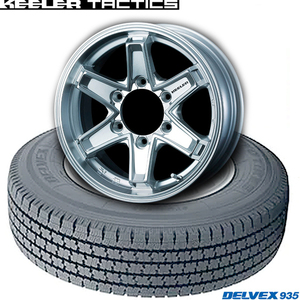 キャラバン｜トーヨーDELVEX 935 & KEELER TACTICS｜195/80R15 105/107L｜スタッドレスタイヤ & ホイール4本セット