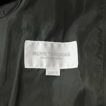 【大人の仕事着】美品 MEN'S TENORAS メンズ・ティノラス ポリコットン ツイル ビジネス ステンカラーコート ガンメタブラック L_画像6