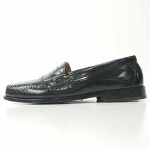 定価￥38,500- 極美品 COLE HAAN コールハーン 牛革レザー ピンチ ペニー ローファー 黒 ブラック 9D JP:26.5ｃｍ程度 革靴 シューズ_画像3