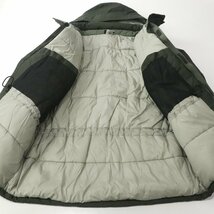 美品 Patagonia パタゴニア 中綿入り ロング フーデッド ジップアップ ジャケット カーキ 緑 L JP:XL アウトドア キャンプ メンズ_画像3