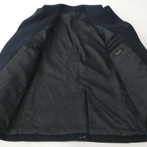 相場価格￥64,900- 極美品 COMME CA MEN コムサメン 07-10WW10 秋冬 ウールブレンド ジャケットコート 濃紺 ネイビー M メンズ_画像3