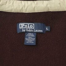 相場価格￥38,500- 美品 Polo By Ralph Lauren ポロバイラルフローレン フリース ジップアップ ブルゾン ボルドー L JP:XL ボア_画像7