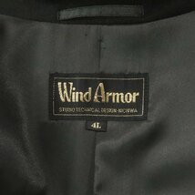 ビッグサイズ！相場価格￥86,900- 極美品 毛皮のニチワ NICHIWA WIND ARMOR 高級カシミヤ100％ ビーバーウール ステンカラーコート 黒 4L_画像6