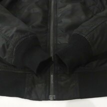 相場価格￥20,080- 美品 ALPHA INDUSTRIES アルファ TYPE L-2A フライトジャケット カモフラ柄 黒 ブラック M ブルゾン MA-1 迷彩_画像5