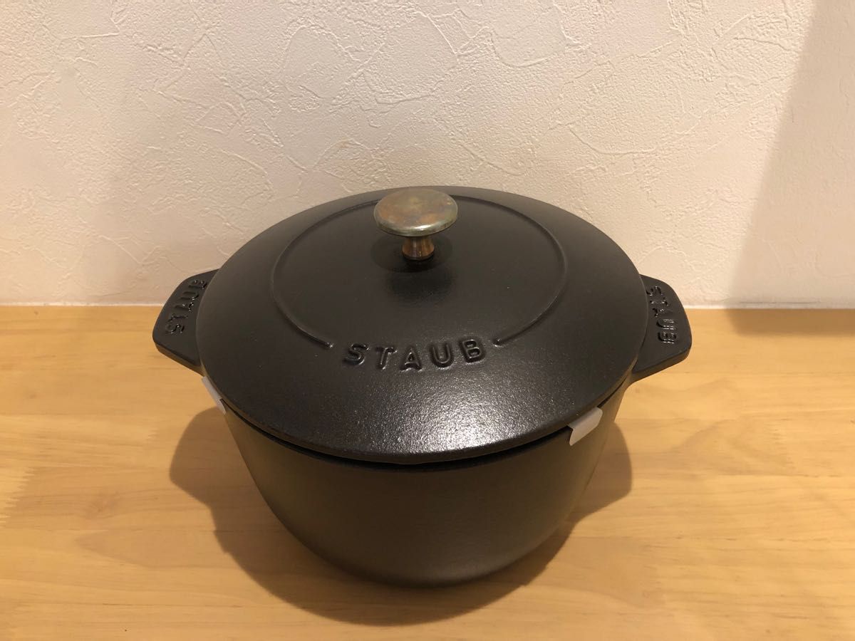 ストウブ staub ラ・ココット de GOHAN M 16㎝ ピメント xo-