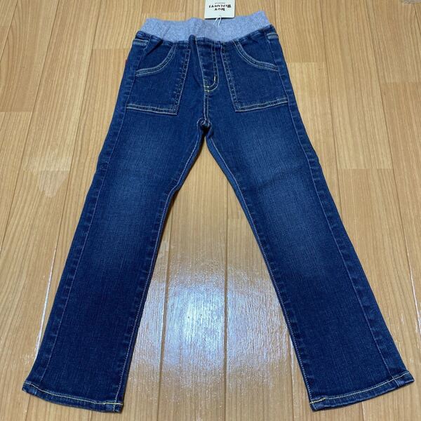 SALE 即決 新品 ミキハウス ストレッチジーンズ 100 デニムパンツ