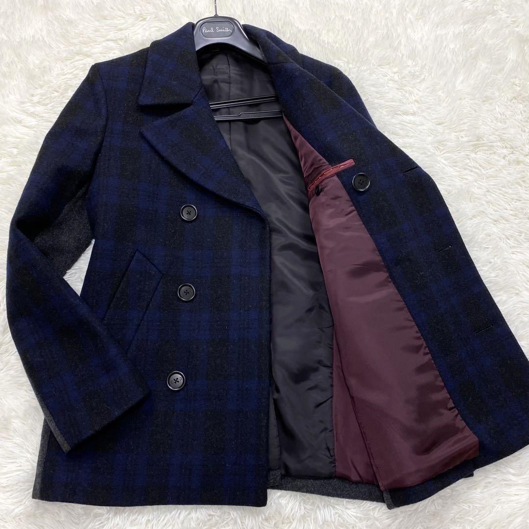 S Paul Smith 日本製 Pコート ナポレオンコート Ｍサイズ-