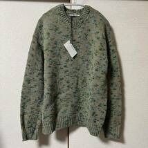 新品 AURALEE オーラリー WOOL MIX COLOR SLUB YARN KNIT PO ニット セーター MIX KHAKI カーキ ベージュ サイズ：3_画像7