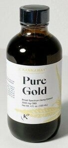 新品　キャナウェイ　KANNAWAY　Pure Gold　120ml　2000㎎CBD　CBD高濃度オイル　ピュアゴールド