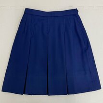 U108/L (中古) 埼玉県 和光国際高校 女子制服4点 /165A/W66/丈51/ブレザー/ベスト/スカート/冬服/Primary/TOMBOW/青紺/箱ヒダ/女子学生服/_画像5