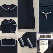 O60/T34(中古)栃木県 鹿沼高校 女子制服11点 /175A/W69/ブレザー/セーラー/ブラウス/スカート/スカーフ/リボン/黒/MINDNOTE/YACHT/卒業生品_画像6