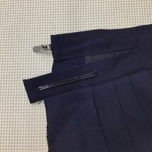 O114/(中古)兵庫県 宝殿中学校 女子制服2点 /12/W62-69/丈66/冬セーラー/冬スカート/紺3本ライン/紺/SHIMOKAWA/高校/女子学生/制服/学生服_画像9