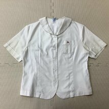 I85/Y(中古)東北方面 女子制服3点 /校名不明/165A/W63/L/ブレザー/ブラウス/スカート/フック式/KANKO/紺/冬服/中学/高校/学生服_画像3