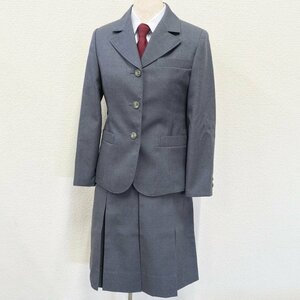 A152/(中古)埼玉県 埼玉大学教育学部附属中学校 女子制服4点 /小さいサイズ/1-/140程度/W56/ブレザー/冬スカート/GREEN MATE/学生服/短期間