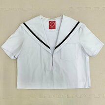 U109/A(中古)愛知県 稲沢中学校 女子制服4点 /襟カバー付/165A/170A/W66程度/セーラー/スカート/夏冬/黒1本/紺/UNIFORM ITO/NIKKE/学生服/_画像3