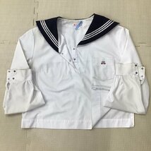 O152/(中古) 兵庫県 高砂高校 セーラー服 上下セット /180A/W73/合服セーラー/夏スカート/KANKO/長袖/夏服/女子学生/制服/学生服_画像4