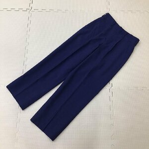 O169/L( used ) Saitama prefecture morning . the fifth junior high school man . uniform 1 point / smaller /W64/ summer trousers /SCHOOL BEN/ blue navy blue / for summer / summer clothing / junior high school / high school / man . student / uniform / school uniform 