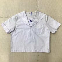 O174/(中古)兵庫県 大白書中学校 女子制服2点 /LL/W73/丈57.5/セーラー/夏スカート/HATOSAKURA/半袖/夏服/夏用/学生服/中学校/高校_画像2