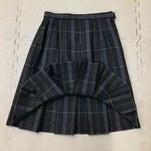 O186/(中古)四国方面 女子制服2点 /校名不明/W63/丈55/M/冬スカート/長袖ブラウス/Kanebo UNIFORM/チェック柄/中学校/高校/冬服/学生服_画像3