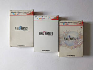  WonderSwan color Final Fantasy 1 2 4 set box opinion equipped WSC Wonder Swan Color Final Fantasy