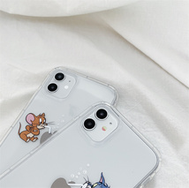 iPhone12/12Proケース トムとジェリー TPU クリア キャラクター かわいい カップル スマホケース iPhone11 12 13 14 Pro max mini ケース_画像4