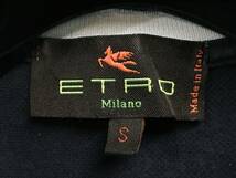 イタリア製 ETRO エトロ 刺繍入り ポロシャツ S ネイビー_画像7