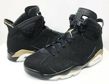 US10/28cm Nike Air Jordan 6 Retro DMP Black/Metallic Gold ナイキ エアジョーダン レトロ ブラック/メタリックゴールド CT4954-007_画像2