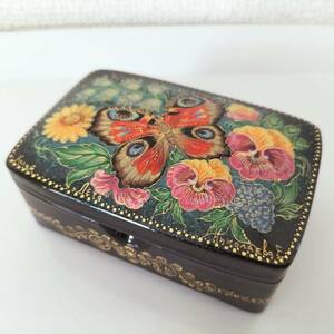 Art hand Auction [PAL017] Russia, Handmade miniature painting lacquer box (HORUI), Handmade items, interior, miscellaneous goods, ornament, object