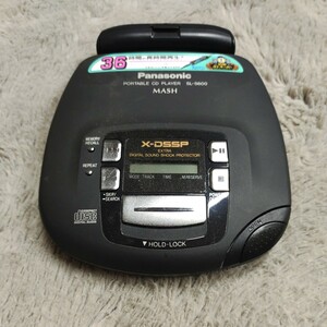 A10185 1円〜 Panasonic PORTABLE CD PLAYER SL-S600 ポータブルCDプレーヤー 中古品 通電OK CD読込再生OK